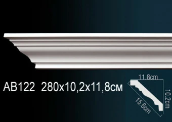 Карниз гладкий AB122