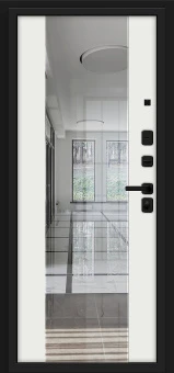 Optim Z-2 Нео Зеркало (цвет Муар черный/Белый) Optim Z-2 Нео Зеркало (цвет Муар черный/Белый)