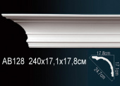Карниз гладкий AB128