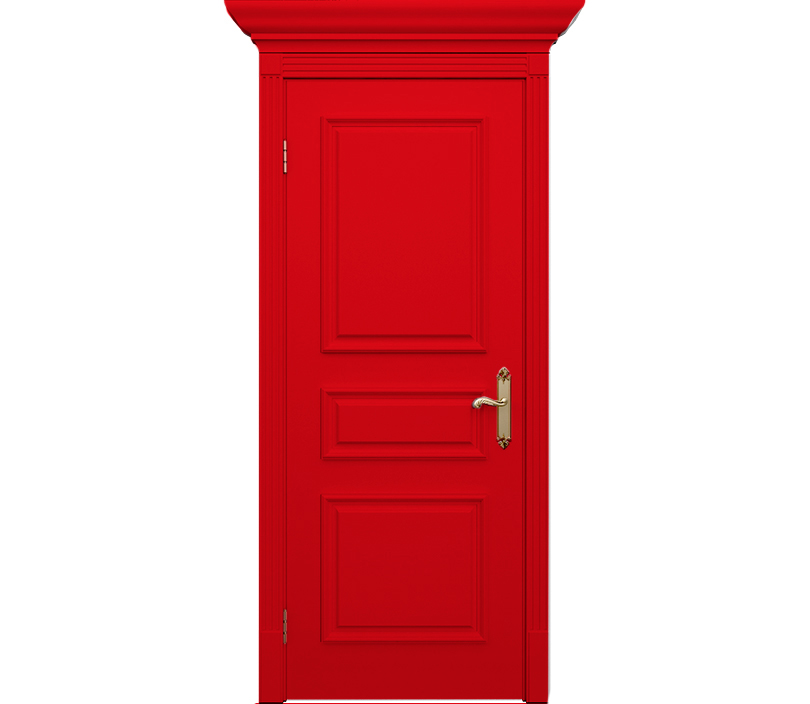 Дверь межкомнатная глухая Венеция ДГ3 красная