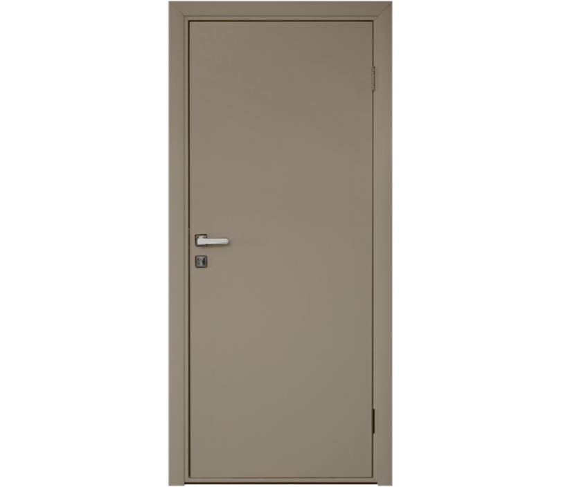 Влагостойкая дверь ПВХ EtaDoor глухая цвет мокко одностворчатая с ПВХ кромкой