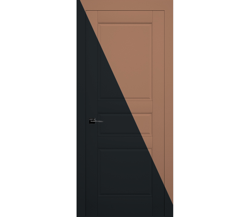 Дверь межкомнатная глухая Лондон ДГ3 черная