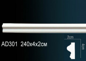 Молдинг гладкий AD301