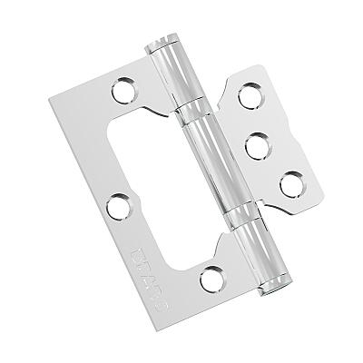 Петля без врезки стальная Bravo F-4-2BB 75*64*2,5 (универс.) (цвет C Хром)