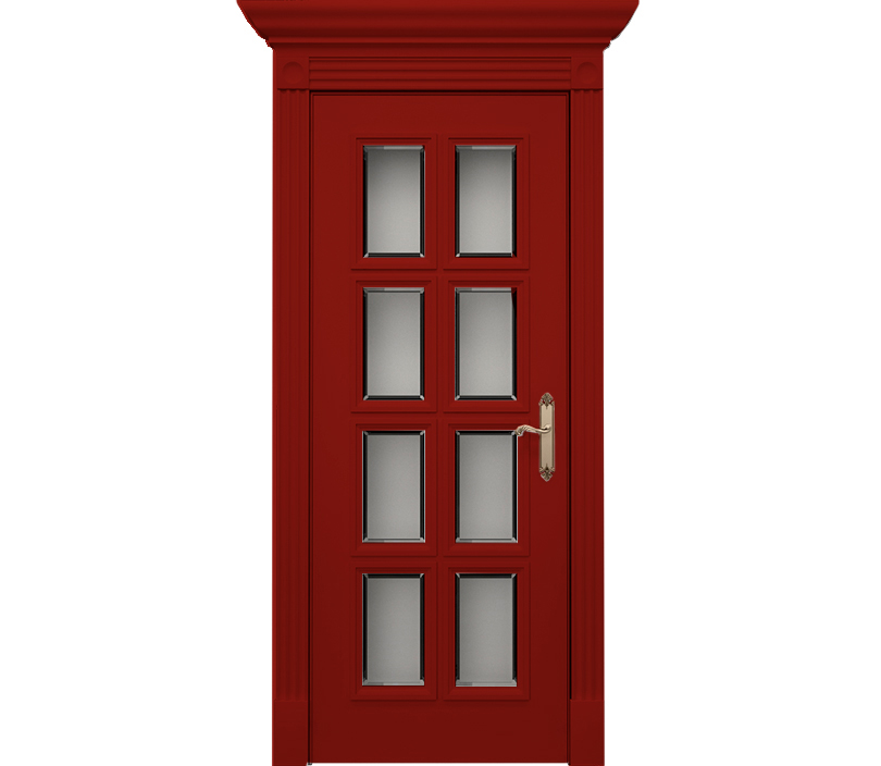 Дверь межкомнатная со стеклом Монца ДО1 вишня