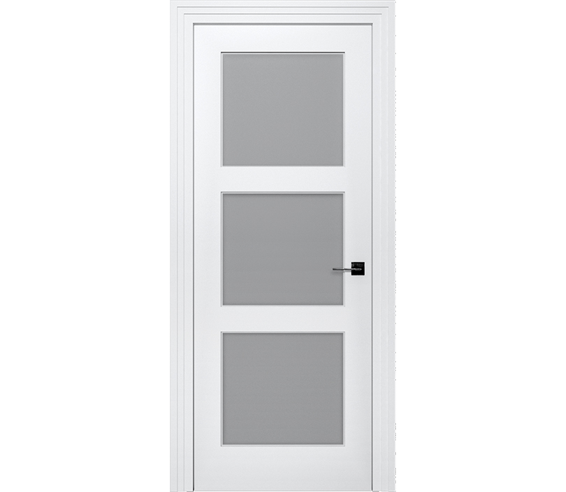 Дверь межкомнатная со стеклом Римини ДО6 с патиной