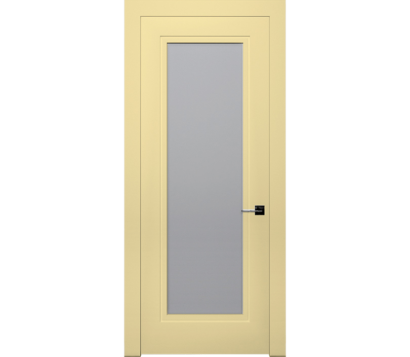 Дверь межкомнатная со стеклом Гранада ДО1 ванильная