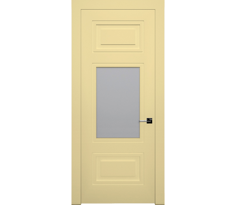 Дверь межкомнатная со стеклом Гранада лайт ДО5 ванильная