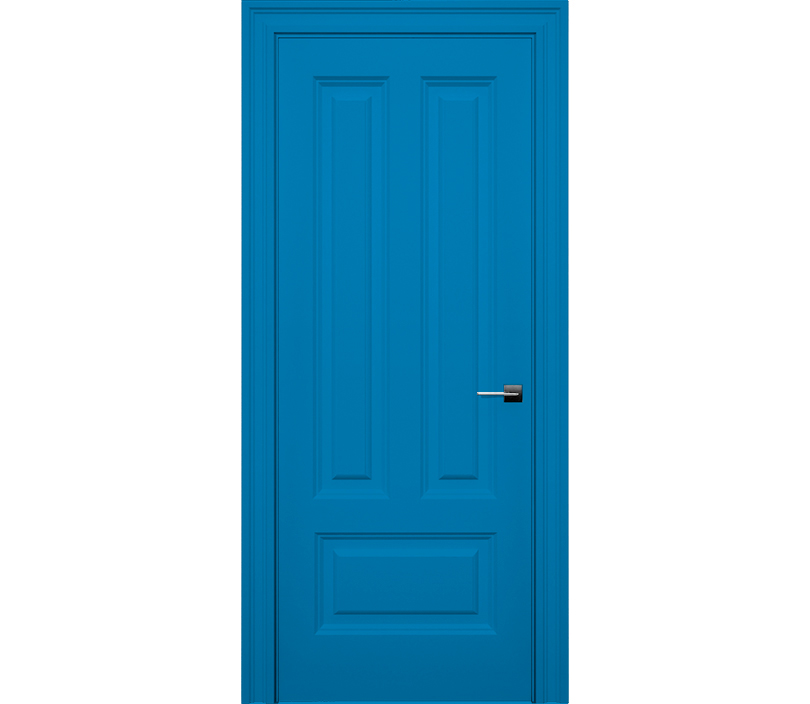 Дверь межкомнатная глухая Савона ДГ10 голубая